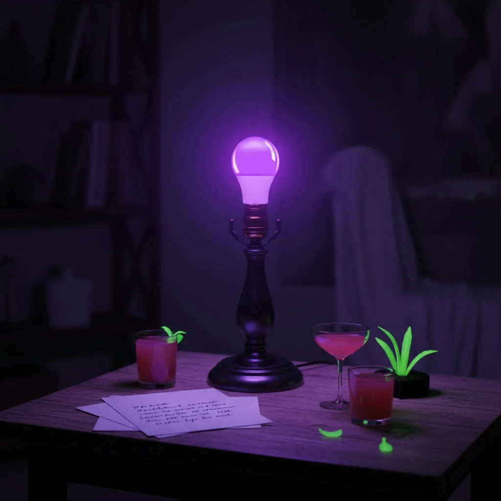 Halloween Decoration Black Light Bulb UV Glow Effect - Image 2