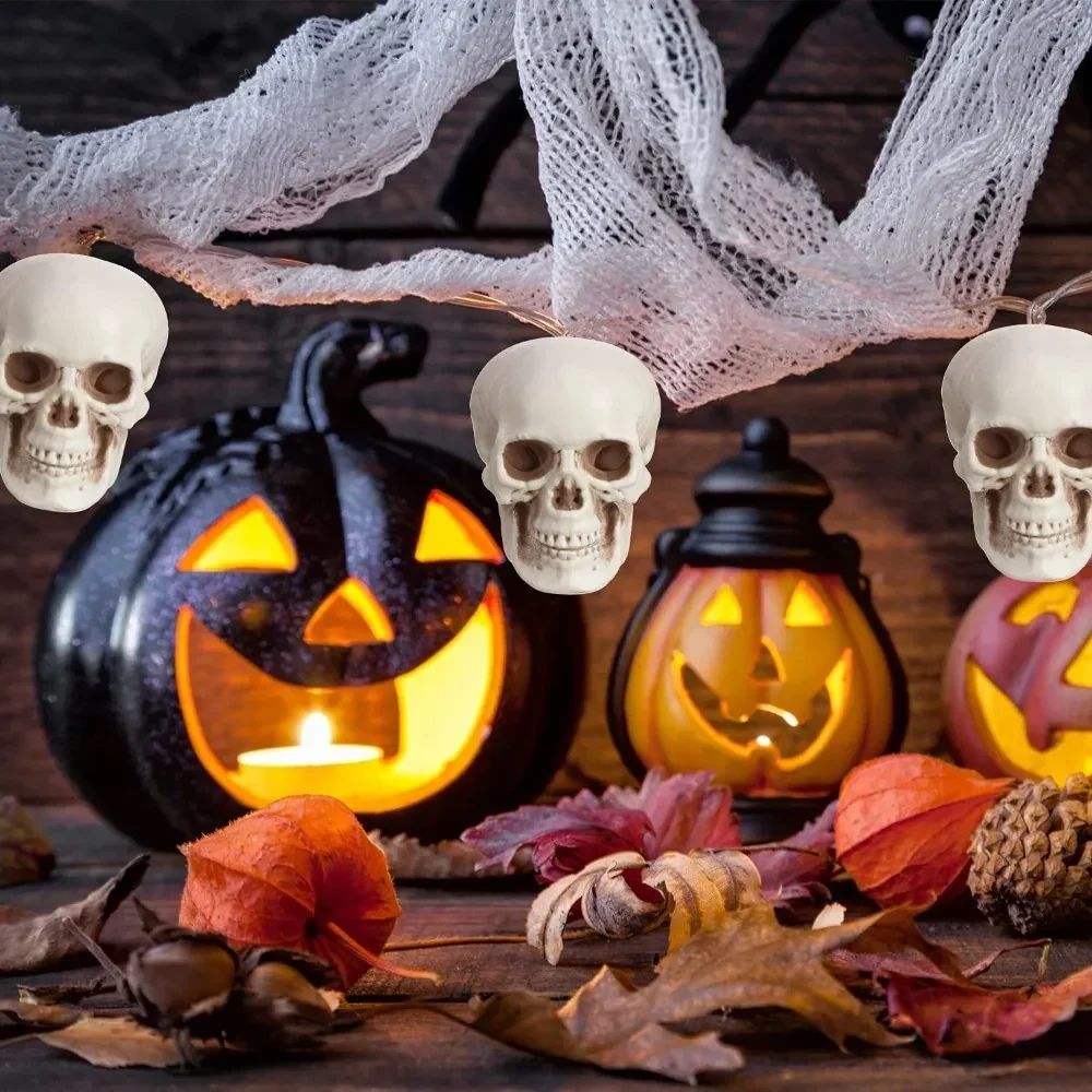 Halloween Decoration Skeleton Skulls Spooky Home Accent - Image 4
