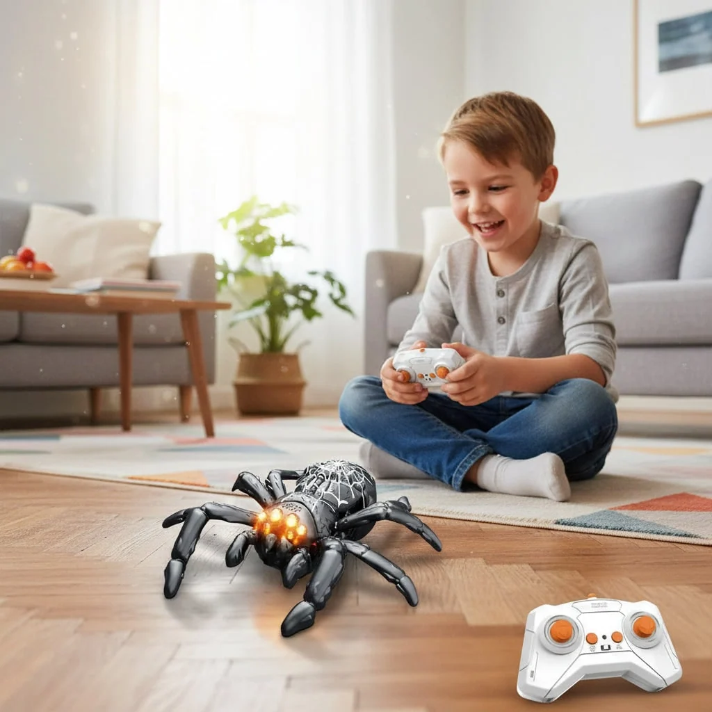 Halloween Toys Remote Control Spider Decoration Jumping - Image 3