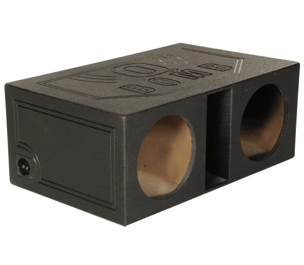 QPower Dual 12 Inch Vented Car Subwoofer Enclosure - QBOMB12VL